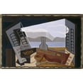 thumbnail image 2 of Juan Gris 14x11 Black Ornate Wood Framed Double Matted Museum Art Print Titled: The Open Window (1921), 2 of 5