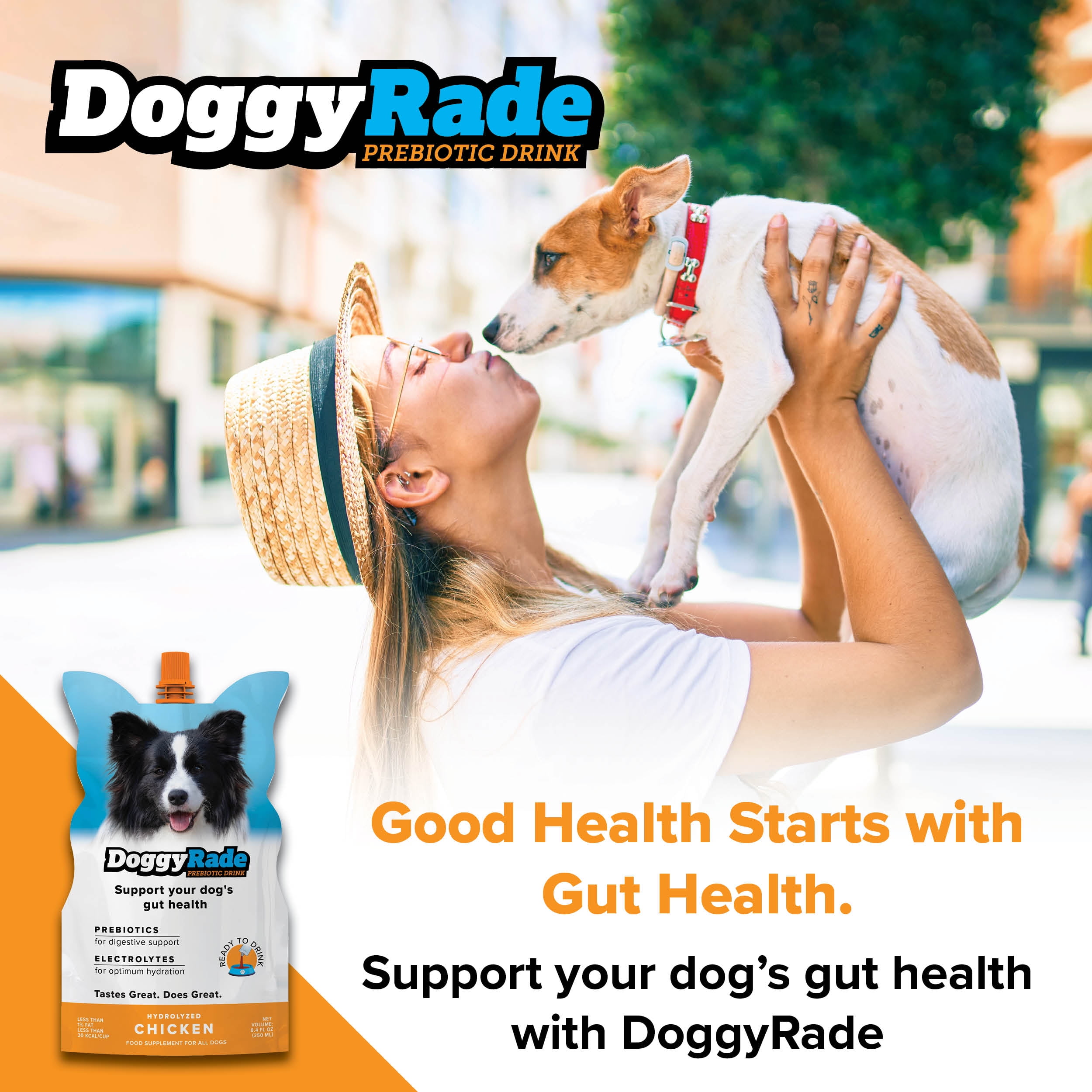 DoggyRade & YummyRade Bundle/Dogs 6 Weeks and Older/Prebiotics Gravy Topper/Digestion & Immune Support/Low-Calorie & Fat