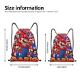 thumbnail image 2 of Zufioo Sac de Sport Imprimé Mario Sac de Gym à Ficelles Lavable en Machine Sac à Dos à Ficelles Robuste pour Hommes Femmes-Petit, 2 of 6