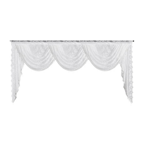 de cenefa de botín Ventana de cascada transpirable fácil de colgar diseño vintage para cortinas Café de cocina de dormitorio