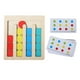 thumbnail image 3 of Juguetes de madera Montessori para preescolar, educativos, de viaje, para desarrollar habilidades motoras finas. 4 colores, 3 of 9