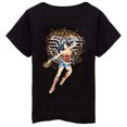 thumbnail image 3 of Wonder Woman - Juego de Pijama Corto para Mujer (Negro/Azul), 3 of 5