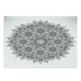 thumbnail image 1 of Mandala Cutting Board, Flower and Leaf Old Ottoman Mandala Chart Life Web Print, Decorative Tempered Glass Cutting and Serving Board, Large Size, Black White, by Ambesonne, 1 of 1