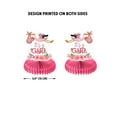thumbnail image 3 of WIRESTER Set of 9 Pink Glitter Baby Girl Honeycomb Centerpieces – Table Top Party Decorations & Favors, 3 of 6
