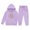 Purple#9527, variant on BOOMNY Girls 2 Peice Sweatsuits Letter Graphic Y2K Long Sleeve Hoodies Sweatpants Outfits for Kids Fall Winter Track Suits