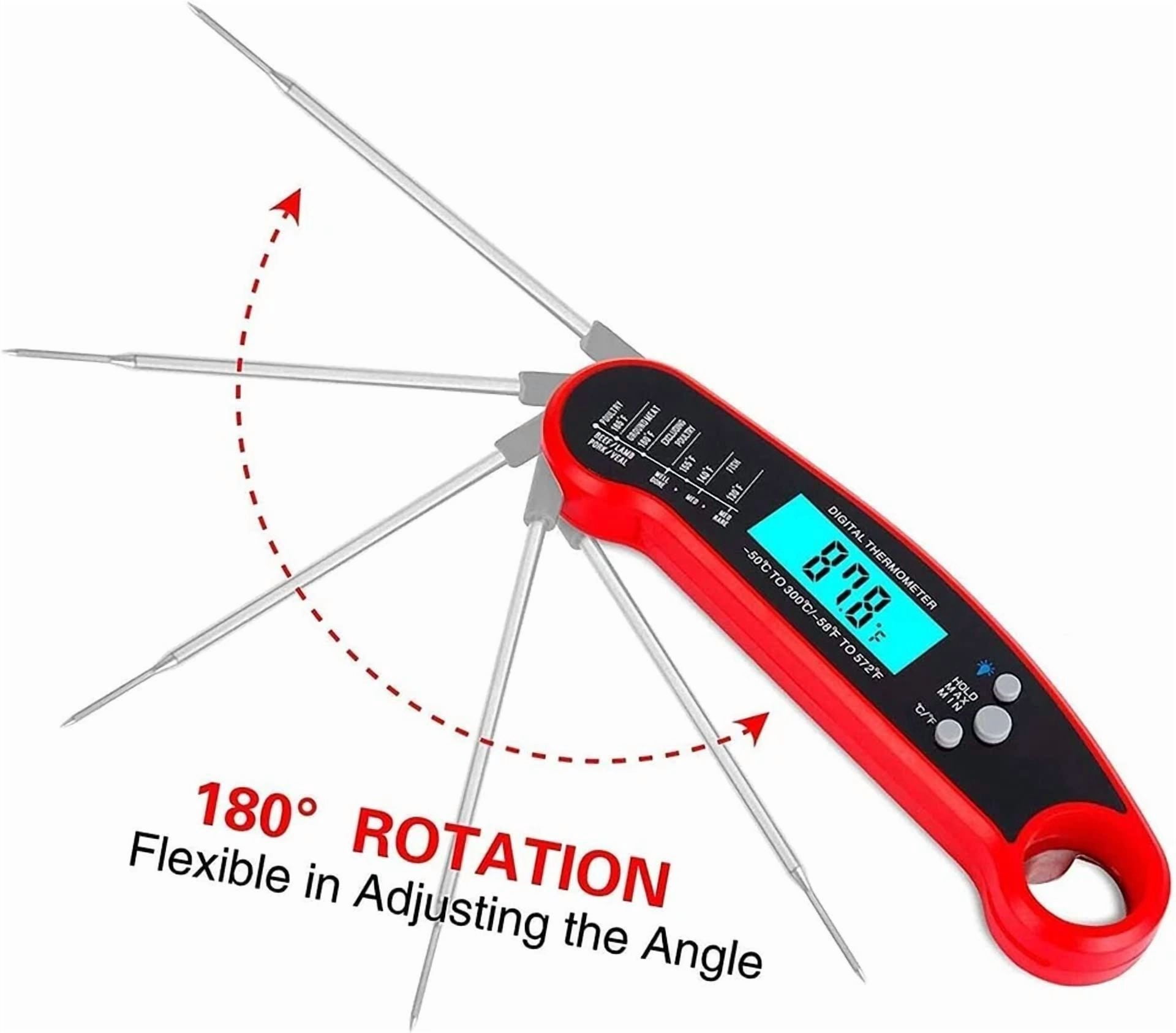 CRESTIN- Instant Read Digital Meat Thermometer Fast For Kitchen Food Cooking Bbq Grilling