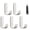 White 5pcs, variant on Waterproof Adhesive No Drill Hooks, Rustproof Heavy Duty Stainless Steel Wall Hooks, Bathroom Towel Hooks Stick on Kitchen Door, for Hanging Coat, Hat, Towel, Robe, Clothes