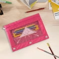 thumbnail image 6 of Suncoda 2Pcs Pencil Pouch for 3 Ring Binder, New Colorful Portable Large Capacity Pencil Case with Zipper and Reinforced Grommets for Work Storage Office Supplies (Free 3 Ring Binders), 6 of 9