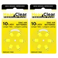 thumbnail image 1 of HearClear Size 10 PR70 Zinc Air 1.45V Hearing Aid Batteries Yellow Tab (12 Batteries), 1 of 5