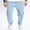 Light Blue a, variant on Men's Casual Relax Fit Jeans, Wide Leg Comfort Flex Waist Patch Denim Pants for Men Light Blue Size XS