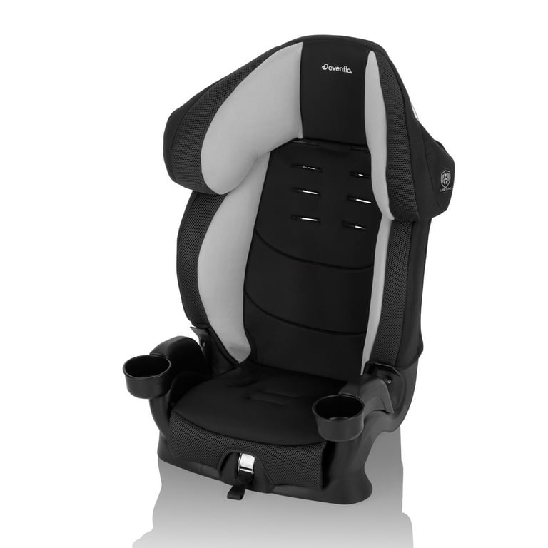 Evenflo Chase Plus 2-in-1 Booster Car Seat, Huron Black
