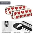 thumbnail image 4 of Yiaed Love Print Leather Pencil Case - Leather Pen Pencil Holder - Elegant & Practical Pencil Pouch for Work & Office, 4 of 7