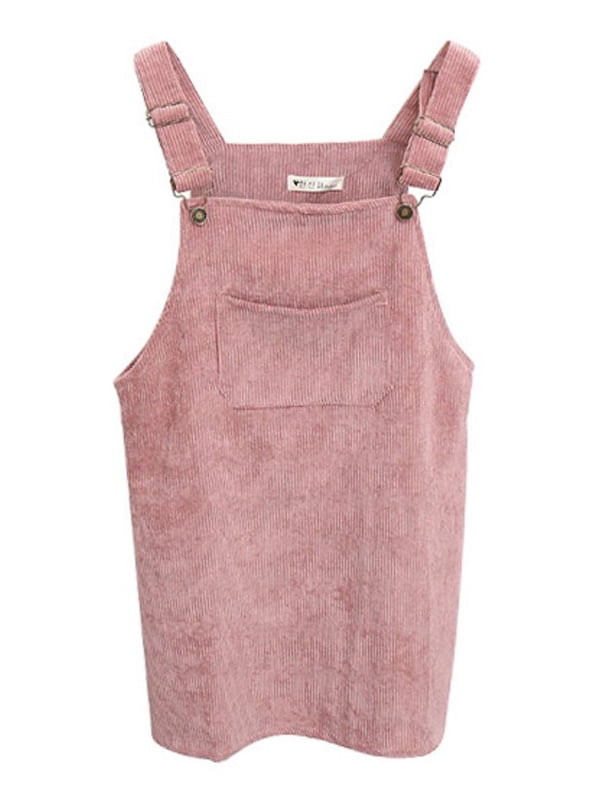 pink overalls skirt