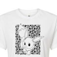 thumbnail image 3 of Pokémon - Eevee Pattern - Juniors Cropped Cotton Blend T-Shirt, 3 of 5