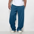 thumbnail image 2 of Mens Sweatpants Athletic with Pockets Joggers Drawstring Elastic Waist for Men Straight Leg Lounge Pants Running Gym Casual, 2 of 8
