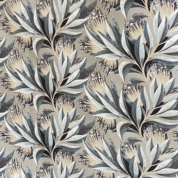 Decora Furnishings Soft and Thick Luxurious Velvet Fabric Digitally Printed Floral Design Upholstery Material for Sofa Cushion Chairs Cover Craft - Width 54 inches - Fabric by The Yard (Moss Green)