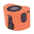 thumbnail image 3 of Ventilador de cintura con clip, recargable, con clip, para cinturón, de bajo ruido, portátil, resistente, para colgar en el cuello, para senderismo y Naranja, 3 of 9