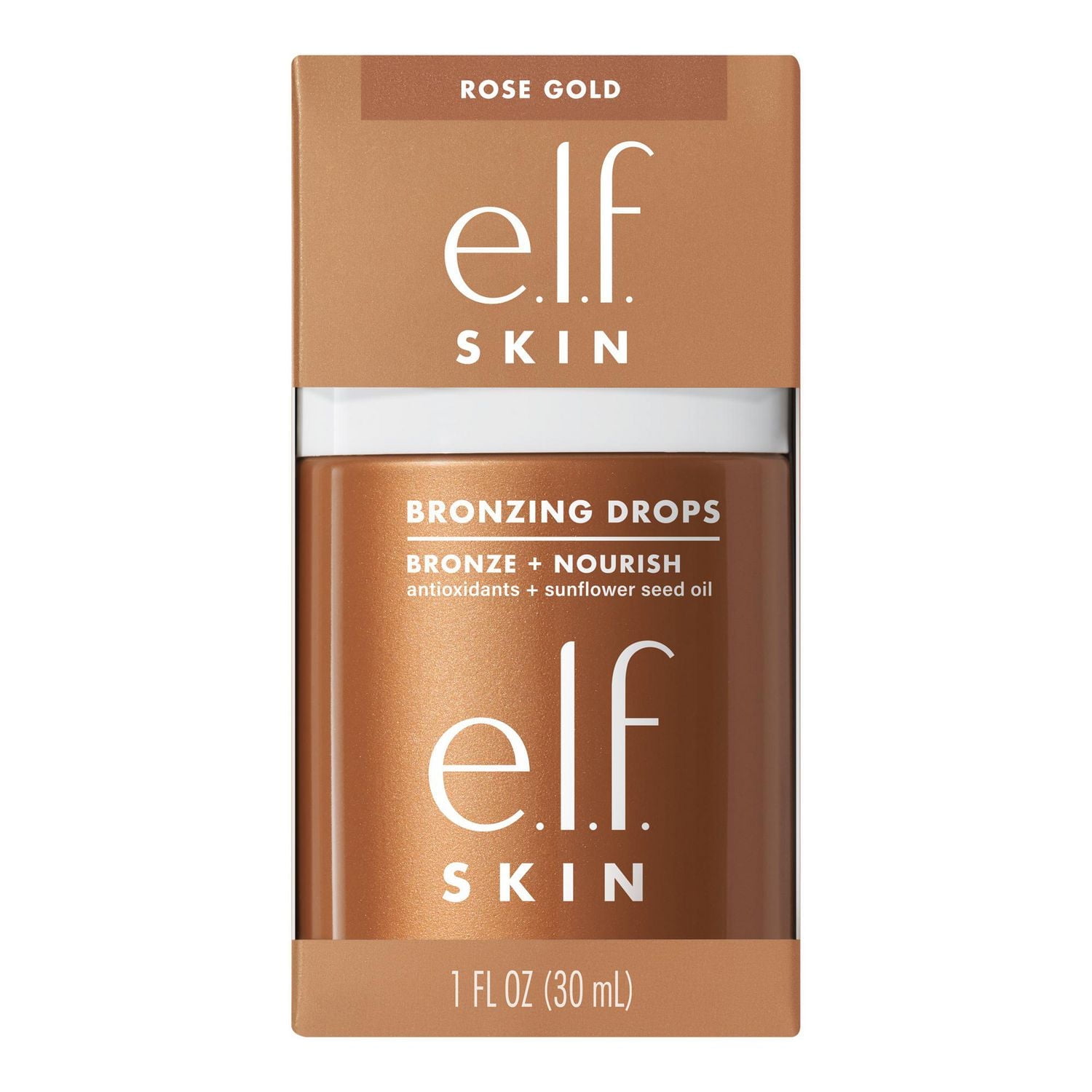 e.l.f. Cosmetics Bronzing Drops, Rose Gold, 30 ml
