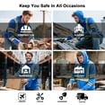 thumbnail image 6 of ProtectX High Visibility Long Sleeve Shirts Reflective Hi Vis Safety Shirt for Men Class 3 Construction Shirt 1 Pack Hoodie Blue X Large, 6 of 6