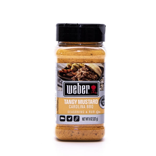 Weber Tangy Mustard Carolina BBQ Seasoning & Rub (8 oz