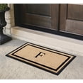 thumbnail image 2 of A1HC Rubber and Coir Door Mat Heavy Weight Large Entry Mat Outdoor Durable Monogrammed F Doormat 24"X48", Beige, 2 of 6