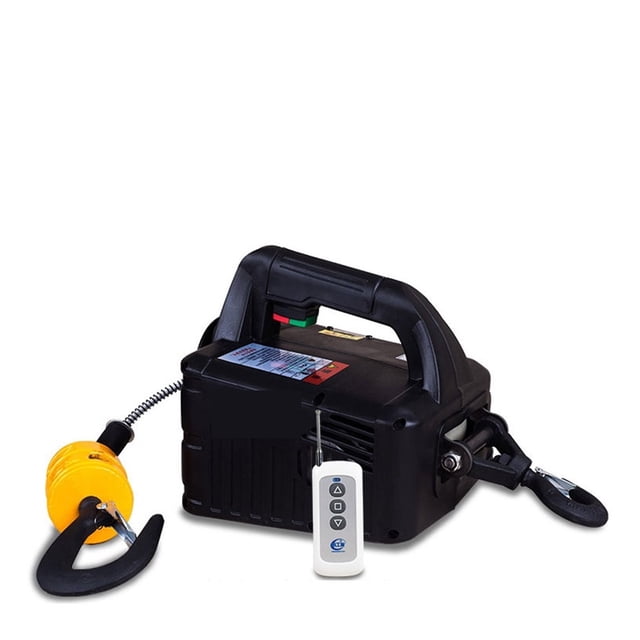 Crane Hoist,500kg Remote Control Crane Hoist Wire Rope Electric Hoist Aluminum Shell Hoist Household Indoor Small Crane Hoist ,Powerful Pulling Performance