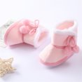 thumbnail image 3 of Actoyo Toddler Boots Winter Baby Girl Shoes Soft Sole Anti-Slip Warm Snow Boots Prewalker Shoes Pink 0-6 Months, 3 of 6