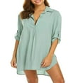 thumbnail image 3 of Hauts de Couverture de Maillot de Bain pour Femmes Chemises de Couverture de Maillot de Bain pour Dames Robe Courte Bikini Tunique de Plage, 3 of 8