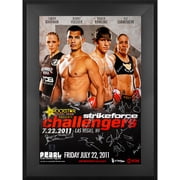 Strikeforce Challengers Voelker vs. Bowling 3 Framed Autographed 27" x 39" 18-Signature Event Poster - Fanatics Authentic Certified