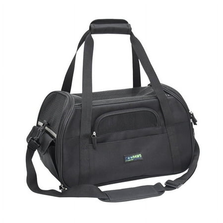GOOPAWS Soft-Sided Dog & Cat Carrier Bag Black 17