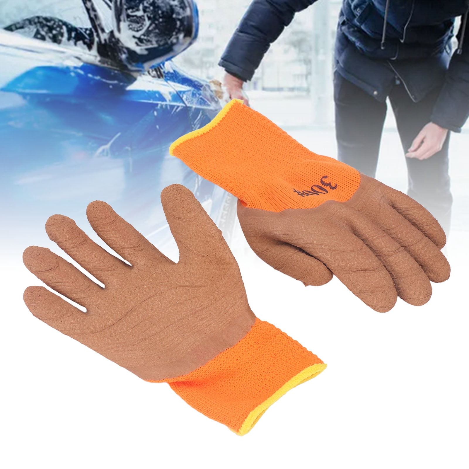 Freezer Gloves, Outdoor Protective Work Gloves Nylon Safe  Wear Resistant 5 Pairs  for