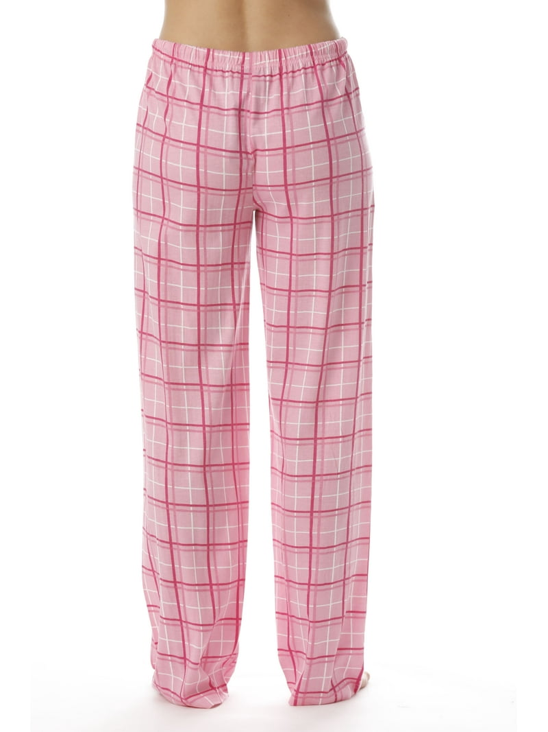 Just Love Women's Cotton PJ Sleep Bottoms, Plaid Pajama Lounge
