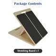 thumbnail image 4 of ALSO GO Slant Board for Calf Stretching, Portable Squats Calf Stretcher Pilates, Adjustable Incline Board for Knees Ankle Heel Feet Leg, 450 Lbs Capacity Wooden Stretching Board, 4 of 9