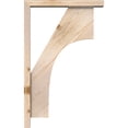 thumbnail image 3 of Ekena Millwork 3 1/2"W x 20"D x 32"H Westlake Block Smooth Bracket w/ Offset Brace, Douglas Fir, 3 of 25