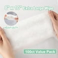 thumbnail image 3 of Air Jungles 3in1 Pet Wipes for Dogs and Cats 100 Count, 8" x 10" Extra Large Hypoallergenic Cleaning, Grooming, Deodorizing Wipes for Pets Paws Body Face Ear Butt, 3 of 7