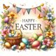 thumbnail image 1 of Pintura de diamante 5D DIY taladro redondo completo feliz Pascua Kit decoración del hogar arte 30x30cm, 1 of 9