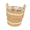 thumbnail image 3 of S SERENABLE Flower Pot Cover Office Decorative Wrap Woven Planter Basket Plant Container 28cmx28cm, 3 of 9
