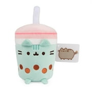 GUND Pusheen Boba Tea Cup Plush Cat Stuffed Animal 6”