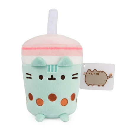 GUND Pusheen Boba Tea Cup Plush Cat Stuffed Animal 6”