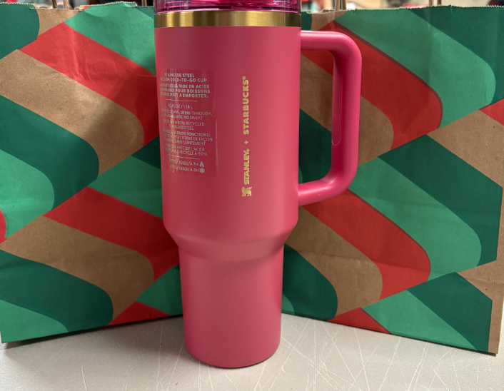 Starbucks X Stanley 2024 Christmas Cup with Gold Trimming