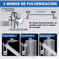 thumbnail image 3 of Set de 12''Cabeza de Ducha de Lluvia de Alta Presion y 4+1 Modos Regadera de Mano, Regaderas para Baño con Brazo de Extensión de 12'' y Manguera Alcachofa Acero Inoxidable para Baño Hotel etc, 3 of 8