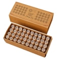 thumbnail image 1 of KLKCMS 40 Pieces Alphabet Stamps Cylinder Seal Set for Arts Craft Card Making Diary A, 1 of 9