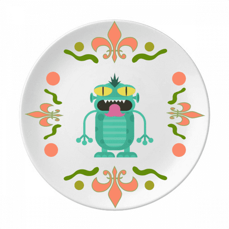 

Universe And Alien Alien Creature Flower Ceramics Plate Tableware Dinner Dish
