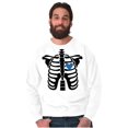thumbnail image 3 of Skeleton Rib Cage Cute Set His Hers Men's Crewneck Sweatshirt Brisco Brands X, 3 of 7