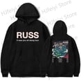 thumbnail image 2 of Sudadera con capucha de Russ It was you all Along Tour, de invierno, para hombre y mujer, unisex, informal, de manga larga, con capucha, ropa de calle, 2 of 5