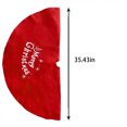 thumbnail image 6 of Dvumao Christmas Tree Skirt Red Merry Christmas Deer Snowflake, 6 of 8