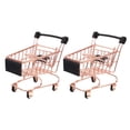 thumbnail image 1 of Shisuyan Mini Shopping Cart Toys Rose Gold 2Set 4.7x4.1in, 1 of 8