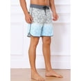 thumbnail image 2 of DARING DIVA Men's Summer Drawstring Color Block Beach Shorts 32 Light Gray, 2 of 6