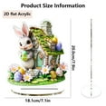 thumbnail image 3 of Clearance Items Easter Bunny and Egg 3D Acrylic Desktop Tabletop Decoration, Skeleton Ornament for Holiday, Perfect for Easter Spring Party, Home Decor & Tabletop Display, 3 of 9