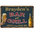 thumbnail image 1 of Brayden's Green Bar and Grill Sign 8 x 12 High Gloss Metal 208120044744, 1 of 1